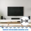 Adjustable TV Wall Mount - Full Motion TV Mount Cold Rolled Steel, Full Motion Articulating Arms Swivel Tilt Extension Rotation Bracket for Led, LCD, Universal Telescopic Bracket view 2