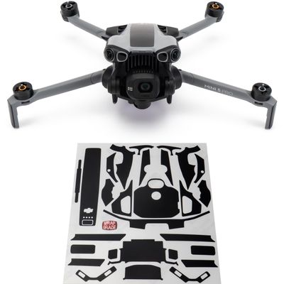 WRAPGRADE Partial Wraps Compatible with DJI Mini 5 Pro Accent Color (Stealth Black)