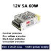 12V 5A Switch Power Supply 60W Power Supply Transformer Switch 220 110 AC to 12V DC for for LED Strips CCTV view 2