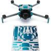 WRAPGRADE Partial Wraps Compatible with DJI Mini 5 Pro Accent Color (Caribbean Blue) view 1