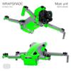 WRAPGRADE Partial Wraps Compatible with DJI Mini 5 Pro Accent Color (Neon Green) view 4