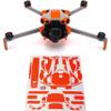 WRAPGRADE Partial Wraps Compatible with DJI Mini 5 Pro Accent Color (Neon Orange) view 1