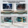 MZEIBO Sound Bar for Smart TV80W Bluetooth Soundbar 2-in-1 Detachable TV Speaker with Bluetooth 5.0/ARC/Optical/AUX, Home Theater Surround Sound System for TVs view 3