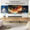 MZEIBO Sound Bar for Smart TV80W Bluetooth Soundbar 2-in-1 Detachable TV Speaker with Bluetooth 5.0/ARC/Optical/AUX, Home Theater Surround Sound System for TVs view 4