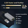 Cablecc RJ45 2.5Gbps 2500Mbps to Type-A USB3.0 GBE 1000Mbps Gigabit Ethernet Network LAN Cable Adapter for Desktop Motherboard view 3