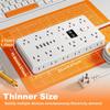 31 in 1 Multifunctional Socket with time Display Three Sided Multi Pluge Outlet Extension Box Home Kitchen use Item Pack of 1 (White) view 3