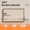 31 in 1 Multifunctional Socket with time Display Three Sided Multi Pluge Outlet Extension Box Home Kitchen use Item Pack of 1 (White) view 4