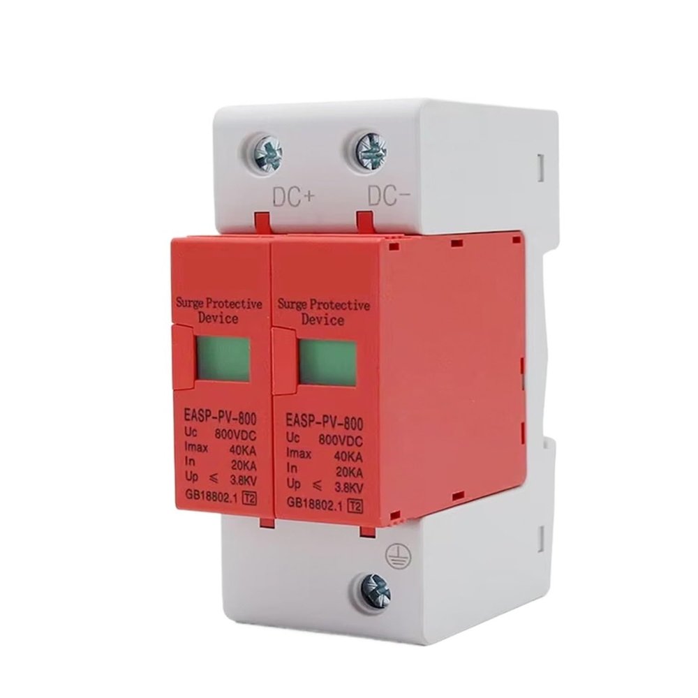 SPD DC 500V 800V 1000V 2P 20~40KA Lightning Surge Protector/Surge Arrester/Low-Voltage Bipolar Photovoltaic(DC 500V)