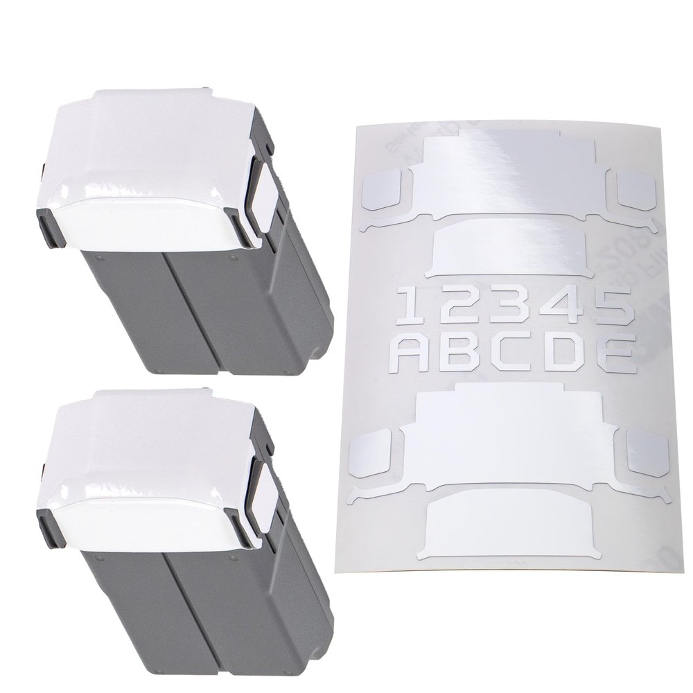 WRAPGRADE Skin Stickers Compatible with DJI Mini 5 Pro's Two Batteries (Racing White)
