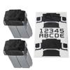 WRAPGRADE Skin Stickers Compatible with DJI Mini 5 Pro's Two Batteries (Black Bumpy Camo) view 1