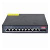 12-Port Gigabit POE RJ45 Ethernet Switch with SFP, Supporting 802.3af/at(Switch with EU Plug) view 3