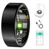 SIERDE Smart Ring for Women & Men, Fitness Tracker with Heart Rate, Blood Oxygen, Blood Pressure, Sleep Monitoring, Step Counting, IP68 Waterproof for iPhone and Android Black 11 view 1