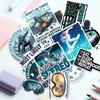 12PCS Snowboard Stickers Pack, Funny Snowboarding Decals for Helmets, Laptops, Water Bottles, Winter Sports Fans, Stickers Die-Cut Waterproof for Laptop, Water Bottle, Phone (Normal, 8 Inch) view 1