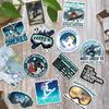 12PCS Snowboard Stickers Pack, Funny Snowboarding Decals for Helmets, Laptops, Water Bottles, Winter Sports Fans, Stickers Die-Cut Waterproof for Laptop, Water Bottle, Phone (Normal, 8 Inch) view 2