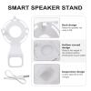 BESPORTBLE Wall-Mounted Smart Speaker Holder for Speaker Reusable Bracket with Easy No-Tool Installation Space-Saving Storage Rack for Living Bedroom Bathroom Use view 4