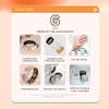 SIERDE Smart Ring for Women & Men, Fitness Tracker with Heart Rate, Blood Oxygen, Blood Pressure, Sleep Monitoring, Step Counting, IP68 Waterproof for iPhone and Android Rose Gold+White 8 view 2