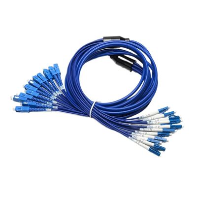 12 Core Single Mode Armored Patch Cord (3.3 ft (1 m) 3pcs LC-LC)