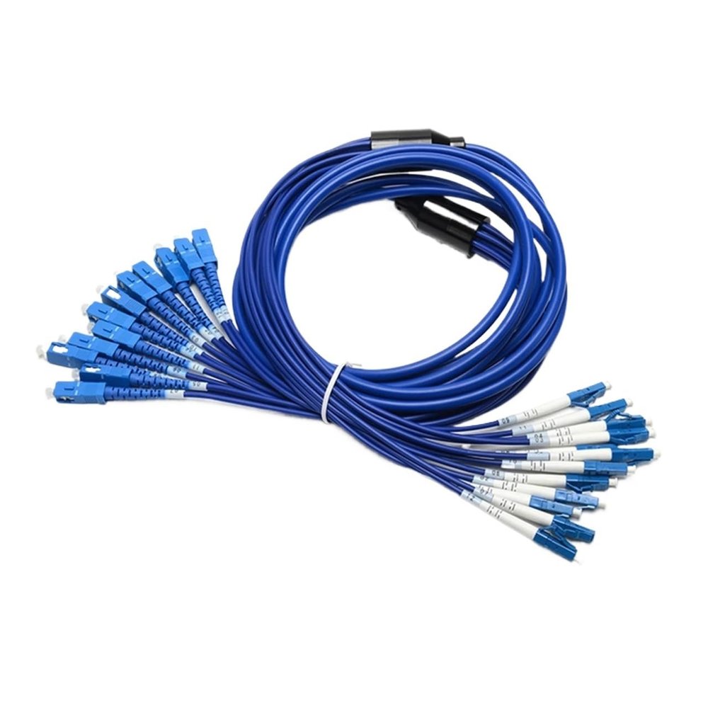 12 Core Single Mode Armored Patch Cord (3.3 ft (1 m) 3pcs LC-LC)