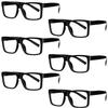 Eyekepper 6 Pack Oversized Blue Light Blocking Reading Glasses Men Computer Readers Cheaters with Screwless Metalless Spring Hinge,Black +3.50 view 1