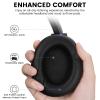 1Mii Y8+ Hybrid Active Noise Cancelling Headphones, 100H Ultra Playtime, Bluetooth 6.0 Over Ear, Wireless Hi-Res Audio & Deep Bass, Comfort for Travel & Home Office, AI Chat & Custom EQ via APP, Black view 3