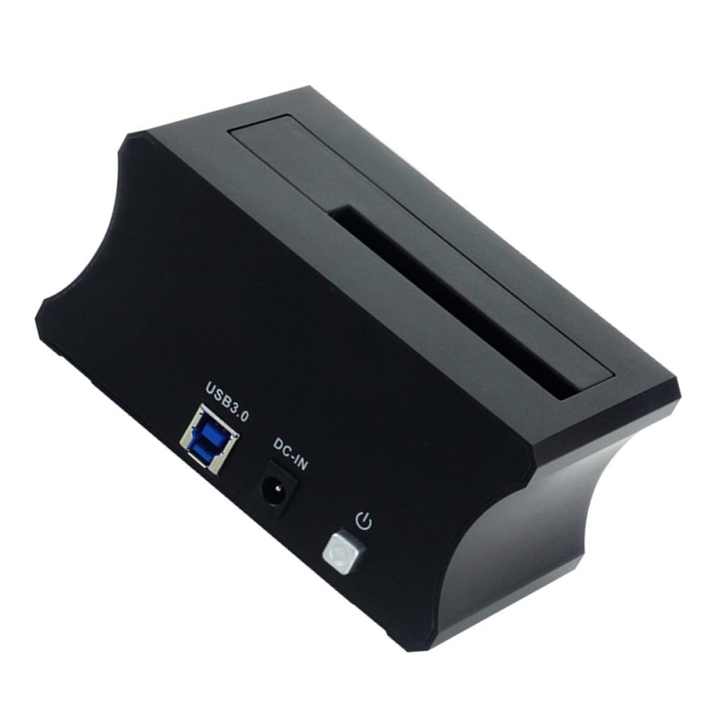 Toddmomy Hard Drive Docking Station Full Metal Enclosure for Hard Disk Drive SSD with External Power Supply US Plug Installation Fast Data Transfer and Reliable Backup