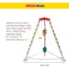 Portable Foldable Confined Space Tripod Kit - 7ft Aluminum Rescue Tripod with Fall Protection, Emergency Rescue Equipment for Construction & Industrial Applications,1800lbs view 3