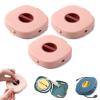 2 in 1 Cable Winder with Phone Stand, Durable Cable Organizer and Rotate Charging Stand, for Earphones, USB, Charging Cables (Pink*3pcd)