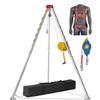 Adjustable Tripod Kit for Confined Spaces, 2800LBS Capacity Aluminum Winch for Firefighting & Rescue, Ideal for High Places, Cliffs, and Narrow Areas view 1