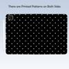 BlHMCASE Cute White Polka Dot for iPad Pro 11 Inch Case (M5/M4) 2025/2024 with Pencil Holder, Auto Sleep/Wake and Multiple Viewing Angles, Black Leather Soft TPU Back Cover view 4