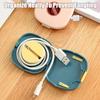 2 in 1 Cable Winder with Phone Stand, Durable Cable Organizer and Rotate Charging Stand, for Earphones, USB, Charging Cables (White*3pcs) view 3