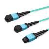 Gvdlink NMFP7E20 Optical Multimode Splitter Fiber Cable 3m (10ft) MPO12 to 2xMPO12 LSZH OM4 for NMFP7E20-N003 (10, feet) view 3