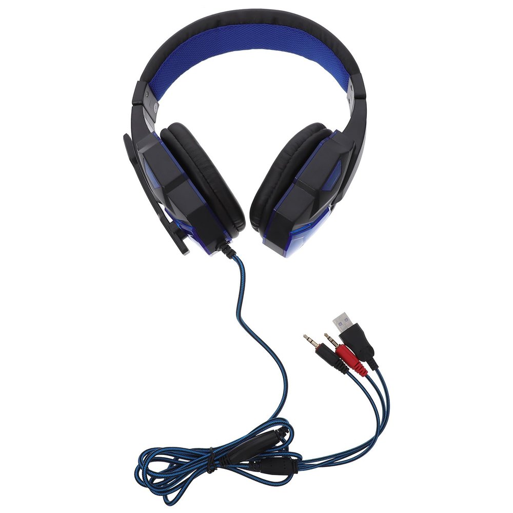BESPORTBLE Wired Over-Ear Gaming Headset with Noise-Cancelling Microphone Stereo Surround Sound for Laptop Console Comfortable Protein Foam Ear Pads Multi-Platform Compatible