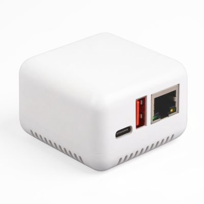 EIMSOAH Wireless USB 2.0 Print Server LAN Network Print Share Server Supports USB Printer for Windows Android Linux Type C Power Supply (US Plug) Servidores