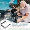 BESPORTBLE Dual Metal Bracket for DSLR Camera and Flashlight Screw Holder for Tripods Mounting Support for Speedlight and LED Photography Lights view 3