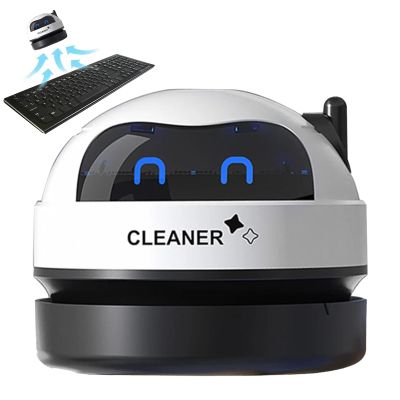 Tiny Keyboard Vacuum Cleaner, Desk Vacuum Crumb Cleaners, Portable Desktop VacuumCleaner, USB Table Dusts & Keyboard Vacuums with Removable Nozzle, for Cleaning Crumbs, Tiny Items