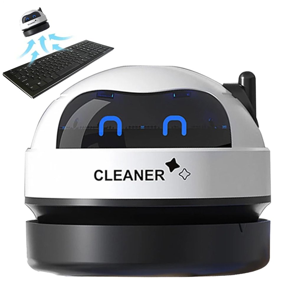Tiny Keyboard Vacuum Cleaner, Desk Vacuum Crumb Cleaners, Portable Desktop VacuumCleaner, USB Table Dusts & Keyboard Vacuums with Removable Nozzle, for Cleaning Crumbs, Tiny Items