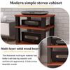 1/2/3/4-Tier AV Media Stand, Stereo System Entertainment Components Cabinet, Audio Rack Tower, Speaker Display Stand Modern for Meeting, Living, Recording Room(4Tier-C-60x48x80cm/20x16x31in) view 3