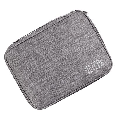 SHINEOFI Multifunctional Portable Data Cable Storage Bag with Cloth Capacity Digital Accessory Organizer Pouch for Chargers Power Banks Tablets