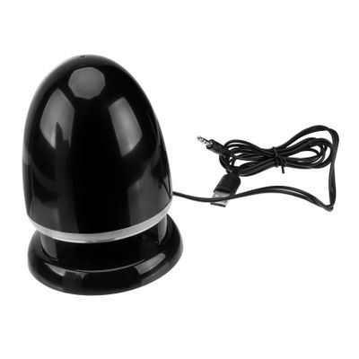 SHINEOFI USB Powered Mini Wired Loudspeaker Box with Aux Input Colorful LED Multimedia Desktop External Speaker with Nonslip Pad Treble and Powerful Bass Abs Design for Computer and Laptop