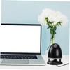 SHINEOFI USB Powered Mini Wired Loudspeaker Box with Aux Input Colorful LED Multimedia Desktop External Speaker with Nonslip Pad Treble and Powerful Bass Abs Design for Computer and Laptop view 4