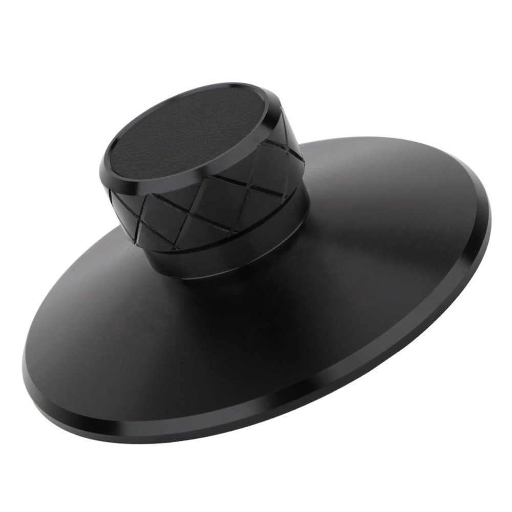BESPORTBLE Vinyl Record Weight Stabilizer with Aerospace Aluminum-Magnesium Alloy for Turntables Disc Vibration Reducer Easy to Install Record Clamp for HiFi Vinyl Players Black