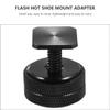 Didiseaon 3PCS Double Layer Hot Shoe Mount Adapter for DSLR Camera Flash and Tripod Aluminum Alloy Camera Mount Screw with Nuts Lightweight and Easy to Install view 2