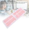132 Keys French Keyboard Keycaps, Mechanical Keyboard Keycaps Set, French Layout with Light Transmitting Design for Backlit Keyboards, Premium ABS Material for Durability and Comfo (Pink) view 3