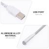 SOLUSTRE 4pcs USB Keyboard Lamp Flexible Gooseneck Eye-Care LED Computer Light Portable Night Reading Lamp for Home Office Bedside view 3