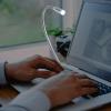 SOLUSTRE 4pcs USB Keyboard Lamp Flexible Gooseneck Eye-Care LED Computer Light Portable Night Reading Lamp for Home Office Bedside view 4