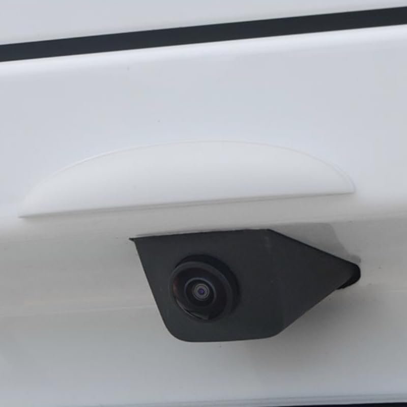 1PCS Car Rear View Camera Anti-Rain Cover for Ford Explorer EV 2024 2025, Rain and Snow Proof Reversing Camera Protection for Clear Imaging, White