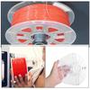 Artibetter 2pcs Transparent Plastic Electric Cord Reel Replacement Extension Cord Organizer with Firm Shaft for Wire and Cable Management Practical and Reusable view 3
