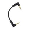 CTGFBUW 10cm 3.5mm Short Cable Male to Audio 90 Degree Two Right Angled 4 Pole(Black 3 Pole) view 1