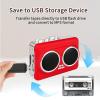 CUIFATI Stereo Cassette Tape Player, Dual Channel USB Cassette to MP3 Converter, Portable Cassette Player with 3.5mm Jack, for Travel, Parties (Red) view 3