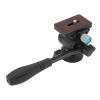 ASHATA Fluid Head, 360 Horizontal 180 Vertical Rotation Aluminum Alloy Camera Tripod Head with Hydraulic Damping System, for DSLR Mirrorless Cameras Up to 3kg Load view 1
